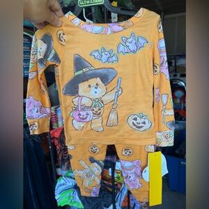 Girls Care Bears Halloween Pajamas size 12 months